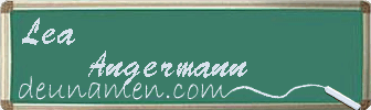 Lea Angermann Visitenkarte